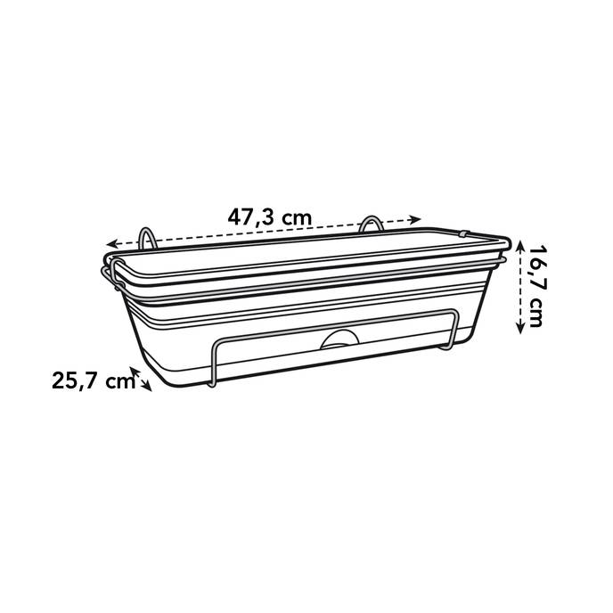 green basics trough allin1 50cm mild terra
